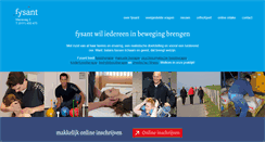Desktop Screenshot of fysant.nl