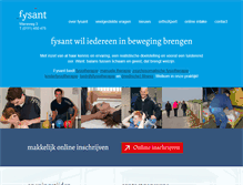 Tablet Screenshot of fysant.nl